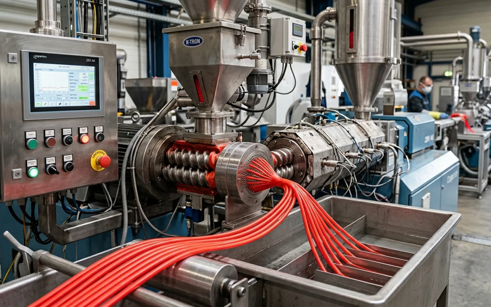 Twin-screw compounding line at the Asfour plant